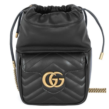 Gucci GG Marmont Mini Chain Bag Black 746433 AAB7C 1000 110527696