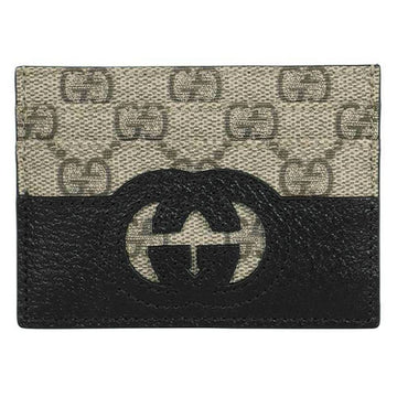 Gucci 24FW GG Cutout Interlocking Cardholder Beige Black 701425 K9GSG 9769 110526938