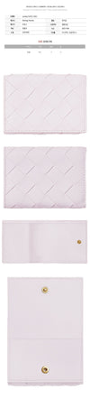Bottega Veneta Intrecciato Coin Wallet Light Pink 666944 VCPP3 5903 77335566 [P]
