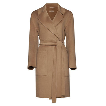 MaxMara 23FW Belted Wool Coat Brown 57107101