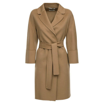 MaxMara 23FW ARONA Belted Wool Coat Camel 2390160439 045 57107093