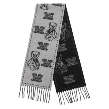 MaxMara 23FW WSANIMA Cashmere Scarf Black stamp: 2345463733 002 63808491