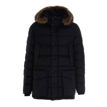 Moncler 24FW CLUNY Coyote Fur Hooded Down Jacket Black 1B525 02 68352 999 108191943