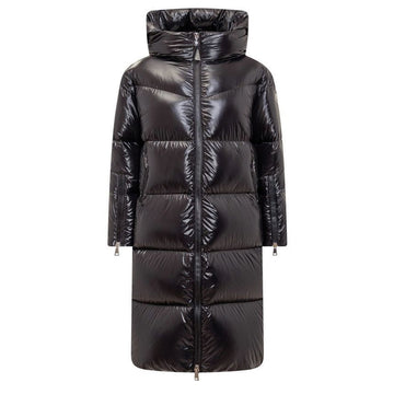 MONCLER HUPPELONG Logo-Patch Daunenjacke Schwarz 1C000 36 5963V 99C 61688697