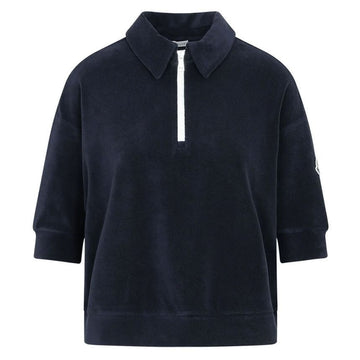 MONCLER モンクレール 24FW テリー 半ジップ カラー Tシャツ ネイビー 8A000 06 596LS 778 108199741