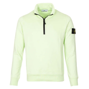 Stone Island Stone 23FW Patch Half-Zip Sweatshirt Light Green 101561951 V0052 56990757