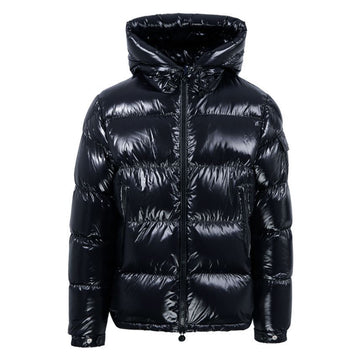 MONCLER ECRINS Logo-Patch Kapuzenpufferjacke Navy 1A002 00 68950 742 61688629