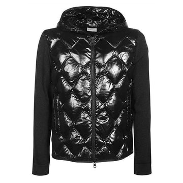 MONCLER 24FW Strick-Mix Steppjacke Schwarz 9B000 24 M1121 999 108191739