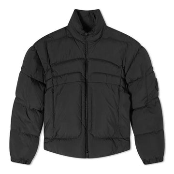 MONCLER DOFIDA Steppjacke mit großem Logo-Patch Schwarz 14 596W4 999 108191726
