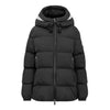 MONCLER モンクレール 23FW DRAA ロゴ パッチ フード付き ダウン ブラック 1A000 54 54A81 999 61688575 [P]