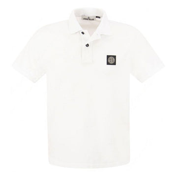 STONE ISLAND Stein 23FW Slim Fit Poloshirt Weiß 10152SC17 A0001 56990723