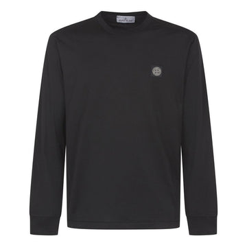 STONE ISLAND Stein 23FW Logo Patch T-Shirt Schwarz 791522713 A0029 60665654