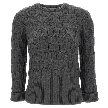 THOM BROWNE Kabelstrick Rundhals Pullover 23FW FKA428A Y1024 035 56062244