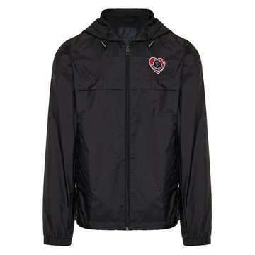 MONCLER 24SS DIANI Herzbestickte Windbreaker Jacke Schwarz 1A000 74 53A5E 999 76271503