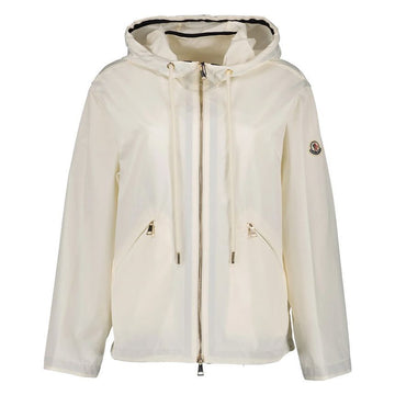 MONCLER 24SS CASSIOPEA Kapuzenjacke mit Logo-Patch Weiß 1A000 60 54A1K 034 76271472