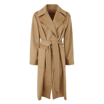 MaxMara Belted Wool Coat Camel 2360161439 006 60317221