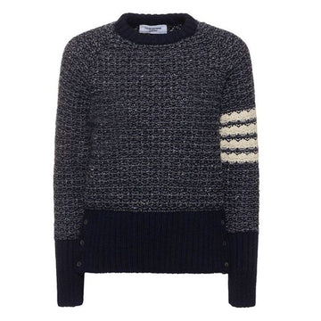 Thom Browne 24SS Tweed 4 Bar Mohair Knit Navy MKA489A Y1506 415 75833065