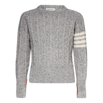 Thom Browne Classic Diagonal Armband Cable Knit Light Gray MKA469B Y1506 055 75833058