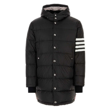 Thom Browne Diagonal Band Downfield Button Padded Jacket Black MOD041X 05411 001 75833004