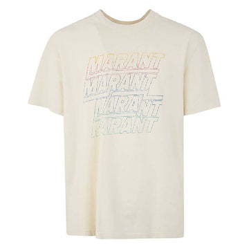Isabel Marant 24SS Rainbow Logo T-Shirt Ecru TS0149HA B1N09H 23EC 76994411