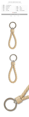 BOTTEGA VENETA Intrecciato Nappa Schlüsselanhänger Beige 709727 VMAY1 9762 103403109 [P]