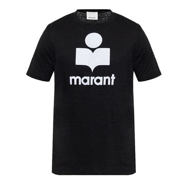 ISABEL MARANT 24SS KARMAN Leinen T-Shirt Schwarz TS0045HA B1N22H 01BK 76994379