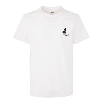Isabel Marant ZAFFERH Logo Print T-Shirt White 20WH 76994364