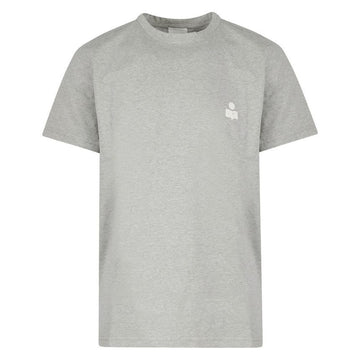 Isabel Marant 24SS ZAFFERH Logo Print T-Shirt Gray TS0047HA B1N19H ECGY 76994354
