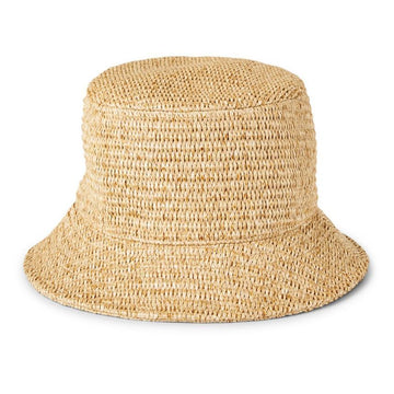MaxMara Cotton Raffia Bucket Hat Natural 23FW 2355710234 001 53877130