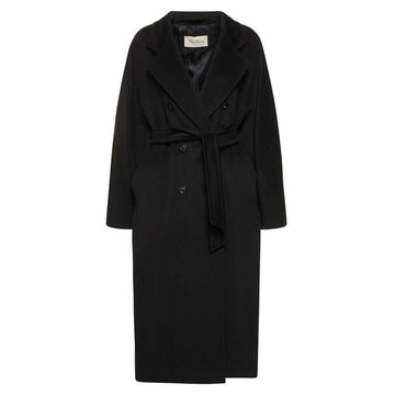 MaxMara 23FW MADAME Cashmere Belted Coat Black 2310180139 003 59495306