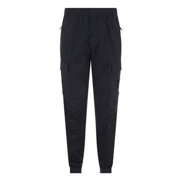 Stone Island Cargo Jogger Pants with Patch Navy 23FW A0020 53657055