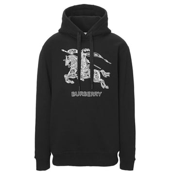 BURBERRY Embroidered Logo Hoodie Schwarz 8072776 58892102
