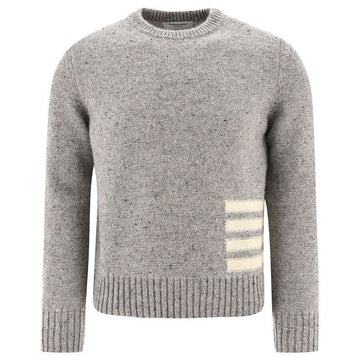 THOM BROWNE ドネガルインターシャサイドニットライトグレー MKA448A Y1032 055 52861135