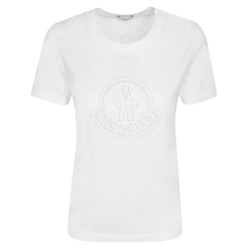 MONCLER 23FW Kristalllogo T-Shirt Weiß 8C000 34 829FB 033 58892187
