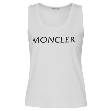 Moncler 23FW Logo Printed Rib Tank Top White 8P000 01 89A0D 033 58892172