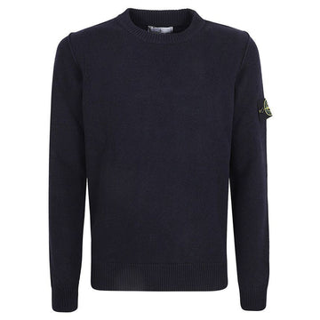STONE ISLAND ストーン 23FW ワッペン パッチ ウール ニット ネイビー 7915508A3 A0020 58892314