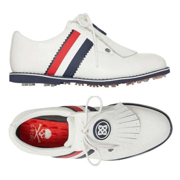 GFORE Women’s Kilty Galliventer Three Stripe Golf Shoes White G4LA23EF13 SNO 46427931
