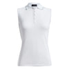 GFORE 22SS Women's Sleeveless Polo Shirt White G4LS22K39 SNO 33627746 [P]