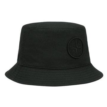 STONE ISLAND Big Logo Bestickter Bucket Hat Schwarz 781599461 V0029 50503235