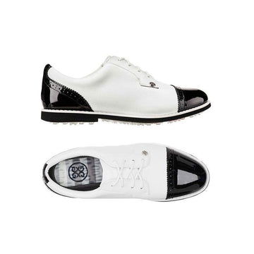 GFORE 22FW Women Cap Toe Gallivanter Golf Shoes White Black G4LC20EF04 46427892