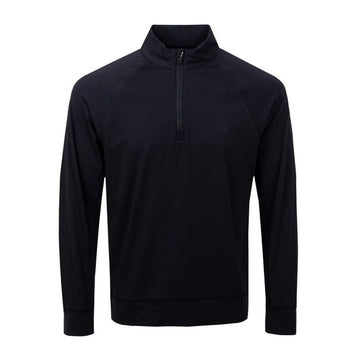 GFORE G'S サークル ロゴ 半ジップ Tシャツ ブラック G4MS21K79 ONYX 46427874