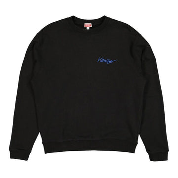 Kenzo 22FW Flower Back Logo Printing Fleece Sweatshirt Black 5SW425 4MF 99J 50503758