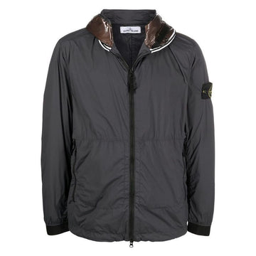 STONE ISLAND ストーン 22SS ワッペン スキン タッチ フード ジャケット チャコール 761541131 V0065 30722411