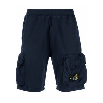STONE ISLAND Stone 22SS Wappen Bermuda Cargo Trainingsshorts Navy 761565051 V0020 30722416