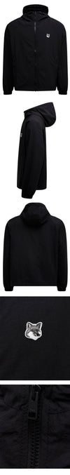 MAISON KITSUNE Hoodie mit Fuchskopf-Patch Schwarz KM02228WQ0010 P198 49789955 [P]