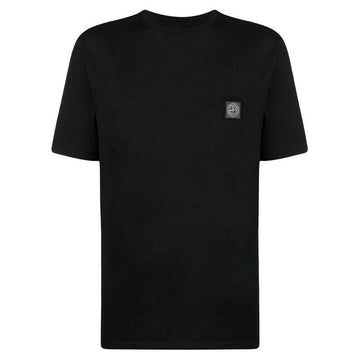 STONE ISLAND Stoff 23SS Logo-Patch T-Shirt Schwarz A0029 45017657