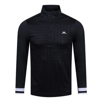 J Lindeberg 23SS DANNY Divosed Mid Layer Half Zip Black AMJS07869 9999 49244024