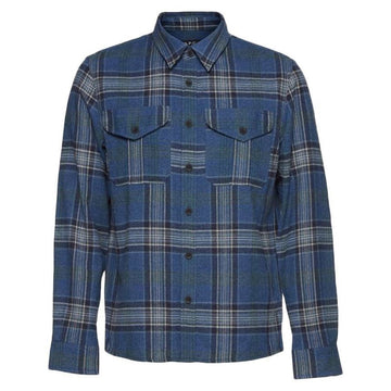 APC Breton Überprüfung Hemd Navyblau H02505 PIA 44872929