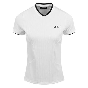J LINDEBERG PATRICIA Logo T-Shirt Weiß 23SS 49031148
