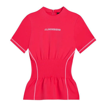 J Lindeberg 23SS KIM Waistband Slim Fit T-Shirt Azalea GWJT07574 Q113 49031138